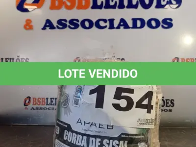LOTE 154 - 01 - 220 METROS CORDA SISAL 6MM (NO ESTADO, NÃO SABEMOS SE FUNCIONA. LEILÃO NÃO TEM GARANTIA E NEM DEVOLUÇÃO, SUJEITO A POSSÍVEIS AVARIAS VISÍVEIS/OCULTAS E/OU AUSÊNCIA DE COMPONENTES)