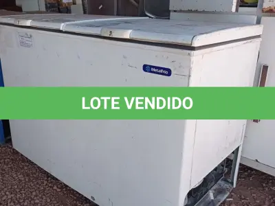 LOTE 499 - 01 FREEZER HORIZONTAL COM 02 TAMPAS MARCA METALFRIO 220V. (NO ESTADO, LEILÃO NÃO TEM GARANTIA E NEM DEVOLUÇÃO, SUJEITO A POSSÍVEIS AVARIAS VISÍVEIS/OCULTAS E/OU AUSÊNCIA DE COMPONENTES).