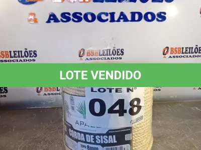 LOTE 048 - 01 - 220 METROS CORDA SISAL 8MM (NO ESTADO, NÃO SABEMOS SE FUNCIONA. LEILÃO NÃO TEM GARANTIA E NEM DEVOLUÇÃO, SUJEITO A POSSÍVEIS AVARIAS VISÍVEIS/OCULTAS E/OU AUSÊNCIA DE COMPONENTES)