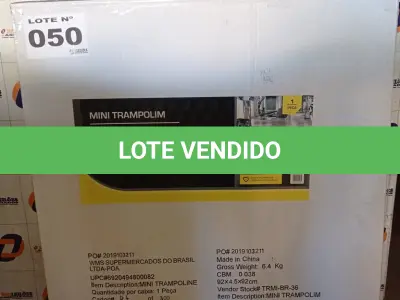 LOTE 050 - 01 - TRAMPOLIM/MINI CAMA ELÁSTICA (NO ESTADO, NÃO SABEMOS SE FUNCIONA. LEILÃO NÃO TEM GARANTIA E NEM DEVOLUÇÃO, SUJEITO A POSSÍVEIS AVARIAS VISÍVEIS/OCULTAS E/OU AUSÊNCIA DE COMPONENTES)