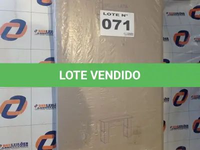 LOTE 071 - 01 - MESA LAPA PARA ESCRITÓRIO POLITORNO (NO ESTADO, NÃO SABEMOS SE FUNCIONA. LEILÃO NÃO TEM GARANTIA E NEM DEVOLUÇÃO, SUJEITO A POSSÍVEIS AVARIAS VISÍVEIS/OCULTAS E/OU AUSÊNCIA DE COMPONENTES)