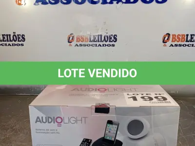LOTE 199 - 01 - SISTEMA DE SOM E ILUMINAÇÃO SEM FIO (NO ESTADO, NÃO SABEMOS SE FUNCIONA. LEILÃO NÃO TEM GARANTIA E NEM DEVOLUÇÃO, SUJEITO A POSSÍVEIS AVARIAS VISÍVEIS/OCULTAS E/OU AUSÊNCIA DE COMPONENTES)