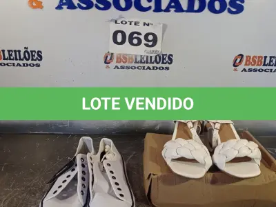 LOTE 069 - 02 – PARES DE CALÇADOS FEMININO Nº 36 (NO ESTADO, NÃO SABEMOS SE FUNCIONA. LEILÃO NÃO TEM GARANTIA E NEM DEVOLUÇÃO, SUJEITO A POSSÍVEIS AVARIAS VISÍVEIS/OCULTAS E/OU AUSÊNCIA DE COMPONENTES)