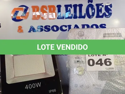 LOTE 046 - 02 - REFLETOR LED 400W BIVOLT (NO ESTADO, NÃO SABEMOS SE FUNCIONA. LEILÃO NÃO TEM GARANTIA E NEM DEVOLUÇÃO, SUJEITO A POSSÍVEIS AVARIAS VISÍVEIS/OCULTAS E/OU AUSÊNCIA DE COMPONENTES)