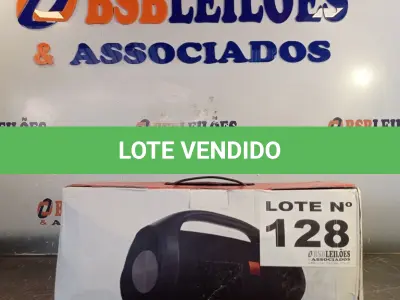 LOTE 128 - 01 – CAIXA DE SOM (NO ESTADO, NÃO SABEMOS SE FUNCIONA. LEILÃO NÃO TEM GARANTIA E NEM DEVOLUÇÃO, SUJEITO A POSSÍVEIS AVARIAS VISÍVEIS/OCULTAS E/OU AUSÊNCIA DE COMPONENTES)