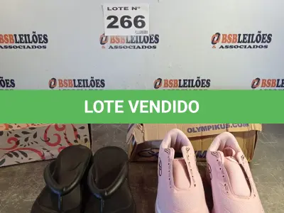 LOTE 266 - 02 – PARES DE CALÇADOS FEMININO Nº 35 (NO ESTADO, NÃO SABEMOS SE FUNCIONA. LEILÃO NÃO TEM GARANTIA E NEM DEVOLUÇÃO, SUJEITO A POSSÍVEIS AVARIAS VISÍVEIS/OCULTAS E/OU AUSÊNCIA DE COMPONENTES)