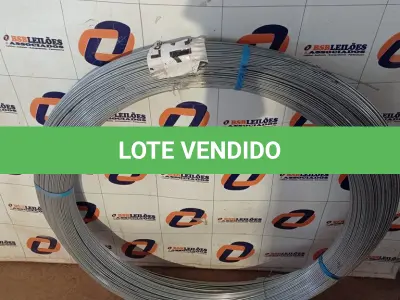LOTE 136 - 01 - ARAME GERDAU PARA CERCA OVALADO 15 X 17 MM 1000 METROS (NO ESTADO, NÃO SABEMOS SE FUNCIONA. LEILÃO NÃO TEM GARANTIA E NEM DEVOLUÇÃO, SUJEITO A POSSÍVEIS AVARIAS VISÍVEIS/OCULTAS E/OU AUSÊNCIA DE COMPONENTES)