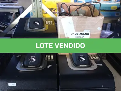 LOTE 065 - 05 RELÓGIOS DE PONTO E VÁRIOS LEITORES DE CÓDIGO DE BARRAS MARCAS E MODELOS DIVERSOS PARA RETIRADA DE PEÇAS. (NO ESTADO, LEILÃO NÃO TEM GARANTIA E NEM DEVOLUÇÃO, SUJEITO A POSSÍVEIS AVARIAS VISÍVEIS/OCULTAS E/OU AUSÊNCIA DE COMPONENTES).