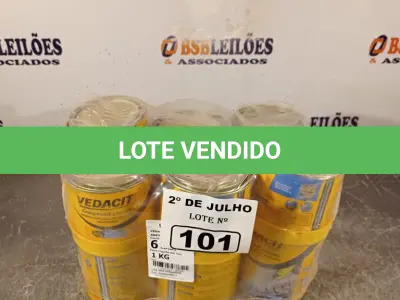 LOTE 101 - 06 LATAS DE ADESIVO ESTRUTURAL DE BASE EPÓXI MEDIA FLUIDEZ COMPONENTES A+B. (NO ESTADO, LEILÃO NÃO TEM GARANTIA E NEM DEVOLUÇÃO, SUJEITO A POSSÍVEIS AVARIAS VISÍVEIS/OCULTAS E/OU AUSÊNCIA DE COMPONENTES).