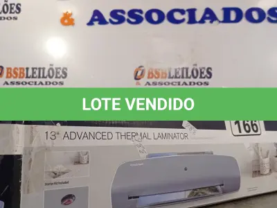 LOTE 166 - 01 IMPRESSORA PEMBROOK THERMAL LAMINATOR. (NO ESTADO, LEILÃO NÃO TEM GARANTIA E NEM DEVOLUÇÃO, SUJEITO A POSSÍVEIS AVARIAS VISÍVEIS/OCULTAS E/OU AUSÊNCIA DE COMPONENTES).