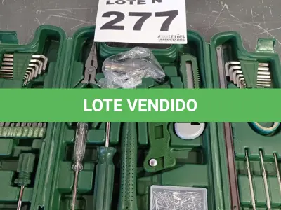 LOTE 277 - 01 – MALETA DE FERRAMENTAS (NO ESTADO, NÃO SABEMOS SE FUNCIONA. LEILÃO NÃO TEM GARANTIA E NEM DEVOLUÇÃO, SUJEITO A POSSÍVEIS AVARIAS VISÍVEIS/OCULTAS E/OU AUSÊNCIA DE COMPONENTES)