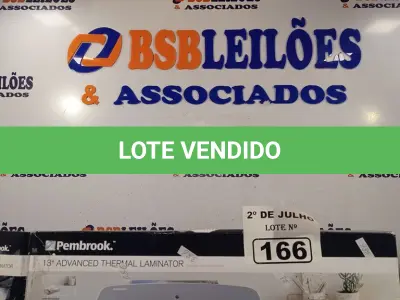 LOTE 166 - 01 IMPRESSORA PEMBROOK THERMAL LAMINATOR. (NO ESTADO, LEILÃO NÃO TEM GARANTIA E NEM DEVOLUÇÃO, SUJEITO A POSSÍVEIS AVARIAS VISÍVEIS/OCULTAS E/OU AUSÊNCIA DE COMPONENTES).