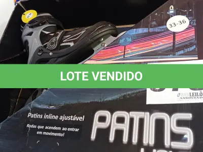 LOTE 378 - 01 - PATINS OXER LIGHT INLINE - ABEC 7 - AJUSTÁVEL TAMANHO 33-36 (NO ESTADO, NÃO SABEMOS SE FUNCIONA. LEILÃO NÃO TEM GARANTIA E NEM DEVOLUÇÃO, SUJEITO A POSSÍVEIS AVARIAS VISÍVEIS/OCULTAS E/OU AUSÊNCIA DE COMPONENTES)