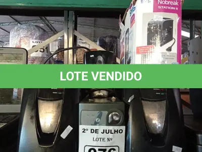 LOTE 076 - 04 NOBREAKS E 01 ESTABILIZADOR MARCAS E MODELOS DIVERSOS PARA RETIRADA DE PEÇAS. (NO ESTADO, LEILÃO NÃO TEM GARANTIA E NEM DEVOLUÇÃO, SUJEITO A POSSÍVEIS AVARIAS VISÍVEIS/OCULTAS E/OU AUSÊNCIA DE COMPONENTES).