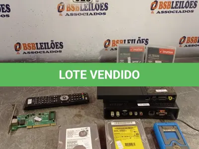 LOTE 028 - 01 PS2, 01 PREMIUM BOX, 02 HARD DISC, 01 MULTÍMETRO, 01 PLACA DE REDE E 03 FITAS ULTRIUM LTO 3. (NO ESTADO, LEILÃO NÃO TEM GARANTIA E NEM DEVOLUÇÃO, SUJEITO A POSSÍVEIS AVARIAS VISÍVEIS/OCULTAS E/OU AUSÊNCIA DE COMPONENTES).
