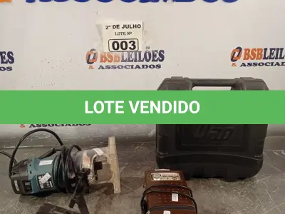 LOTE 003 - 01 PARAFUSADEIRA, 01 TUPIA E 01 MICROEM MD-700. (NO ESTADO, LEILÃO NÃO TEM GARANTIA E NEM DEVOLUÇÃO, SUJEITO A POSSÍVEIS AVARIAS VISÍVEIS/OCULTAS E/OU AUSÊNCIA DE COMPONENTES).