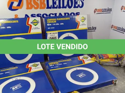 LOTE 080 - 10 LÂMPADAS FLUORESCENTES CIRCULAR 40W 110-220V E 10 REATORES. (NO ESTADO, LEILÃO NÃO TEM GARANTIA E NEM DEVOLUÇÃO, SUJEITO A POSSÍVEIS AVARIAS VISÍVEIS/OCULTAS E/OU AUSÊNCIA DE COMPONENTES).