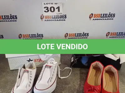 LOTE 301 - 02 – PARES DE CALÇADOS FEMININO Nº 37 (NO ESTADO, NÃO SABEMOS SE FUNCIONA. LEILÃO NÃO TEM GARANTIA E NEM DEVOLUÇÃO, SUJEITO A POSSÍVEIS AVARIAS VISÍVEIS/OCULTAS E/OU AUSÊNCIA DE COMPONENTES)