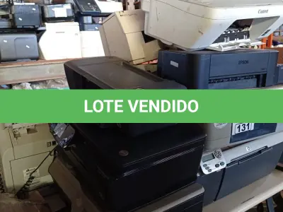 LOTE 131 - 10 IMPRESSORAS MARCAS E MODELOS DIVERSOS PARA RETIRADA DE PEÇAS. (NO ESTADO, LEILÃO NÃO TEM GARANTIA E NEM DEVOLUÇÃO, SUJEITO A POSSÍVEIS AVARIAS VISÍVEIS/OCULTAS E/OU AUSÊNCIA DE COMPONENTES).