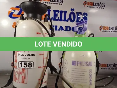 LOTE 158 - 02 PULVERIZADORES MARCAS E MODELOS DIVERSOS. (NO ESTADO, LEILÃO NÃO TEM GARANTIA E NEM DEVOLUÇÃO, SUJEITO A POSSÍVEIS AVARIAS VISÍVEIS/OCULTAS E/OU AUSÊNCIA DE COMPONENTES).