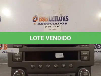 LOTE 177 - 01 CENTRAL MULTIMIDIA NISSAN. (NO ESTADO, LEILÃO NÃO TEM GARANTIA E NEM DEVOLUÇÃO, SUJEITO A POSSÍVEIS AVARIAS VISÍVEIS/OCULTAS E/OU AUSÊNCIA DE COMPONENTES).