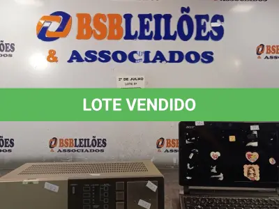 LOTE 044 - 01 NETBOOK E 01 PIONEER STÉREO AMPLIFIER A-X50. (NO ESTADO, LEILÃO NÃO TEM GARANTIA E NEM DEVOLUÇÃO, SUJEITO A POSSÍVEIS AVARIAS VISÍVEIS/OCULTAS E/OU AUSÊNCIA DE COMPONENTES).