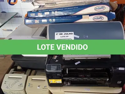 LOTE 120 - 01 LOTE COM VÁRIAS IMPRESSORAS E RIBONS MARCAS E MODELOS DIVERSOS. (NO ESTADO, LEILÃO NÃO TEM GARANTIA E NEM DEVOLUÇÃO, SUJEITO A POSSÍVEIS AVARIAS VISÍVEIS/OCULTAS E/OU AUSÊNCIA DE COMPONENTES).