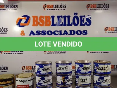 LOTE 116 - 12 LATAS DE ADESIVO PLÁSTICO, 01 REMOVEDOR PASTOSO E 01 MASSA ASFÁLTICA PARA VEDAÇÃO. (NO ESTADO, LEILÃO NÃO TEM GARANTIA E NEM DEVOLUÇÃO, SUJEITO A POSSÍVEIS AVARIAS VISÍVEIS/OCULTAS E/OU AUSÊNCIA DE COMPONENTES).