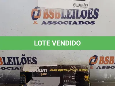 LOTE 302 - 01 - JOGO DE SOQUETES 24 PEÇAS (NO ESTADO, NÃO SABEMOS SE FUNCIONA. LEILÃO NÃO TEM GARANTIA E NEM DEVOLUÇÃO, SUJEITO A POSSÍVEIS AVARIAS VISÍVEIS/OCULTAS E/OU AUSÊNCIA DE COMPONENTES)