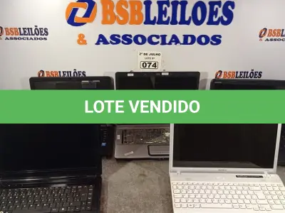LOTE 074 - 05 NOTEBOOK’S MARCAS E MODELOS DIVERSOS PARA RETIRADA DE PEÇAS. (NO ESTADO, LEILÃO NÃO TEM GARANTIA E NEM DEVOLUÇÃO, SUJEITO A POSSÍVEIS AVARIAS VISÍVEIS/OCULTAS E/OU AUSÊNCIA DE COMPONENTES).