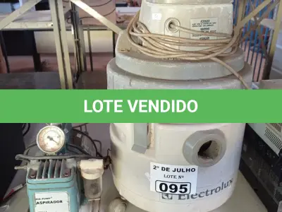 LOTE 095 - 01 ASPIRADOR DE PÓ E 01 BOMBA DE VÁCUO. (NO ESTADO, LEILÃO NÃO TEM GARANTIA E NEM DEVOLUÇÃO, SUJEITO A POSSÍVEIS AVARIAS VISÍVEIS/OCULTAS E/OU AUSÊNCIA DE COMPONENTES).