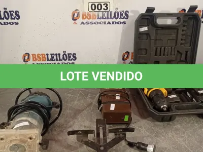 LOTE 003 - 01 PARAFUSADEIRA, 01 TUPIA E 01 MICROEM MD-700. (NO ESTADO, LEILÃO NÃO TEM GARANTIA E NEM DEVOLUÇÃO, SUJEITO A POSSÍVEIS AVARIAS VISÍVEIS/OCULTAS E/OU AUSÊNCIA DE COMPONENTES).