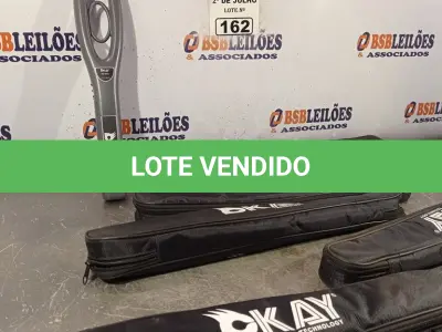 LOTE 162 - 05 DETECTORES DE METAL. (NO ESTADO, LEILÃO NÃO TEM GARANTIA E NEM DEVOLUÇÃO, SUJEITO A POSSÍVEIS AVARIAS VISÍVEIS/OCULTAS E/OU AUSÊNCIA DE COMPONENTES).