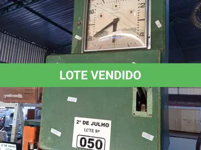 LOTE 050 - 01 RELÓGIO DE PONTO. (NO ESTADO, LEILÃO NÃO TEM GARANTIA E NEM DEVOLUÇÃO, SUJEITO A POSSÍVEIS AVARIAS VISÍVEIS/OCULTAS E/OU AUSÊNCIA DE COMPONENTES).