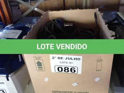 LOTE 086 - 01 LOTE COM VÁRIOS CABOS DE ÁUDIO. (NO ESTADO, LEILÃO NÃO TEM GARANTIA E NEM DEVOLUÇÃO, SUJEITO A POSSÍVEIS AVARIAS VISÍVEIS/OCULTAS E/OU AUSÊNCIA DE COMPONENTES).