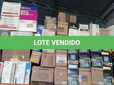 LOTE 085 - 01 LOTE COM GRANDE QUANTIDADE DE TONERS MARCAS E MODELOS DIVERSOS. (NO ESTADO, LEILÃO NÃO TEM GARANTIA E NEM DEVOLUÇÃO, SUJEITO A POSSÍVEIS AVARIAS VISÍVEIS/OCULTAS E/OU AUSÊNCIA DE COMPONENTES).