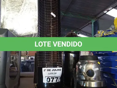 LOTE 077 - 01 VENTILADOR DE COLUNA, 02 GARRAFAS TÉRMICAS E 01 BASE DE LIQUIDIFICADOR MARCAS E MODELOS DIVERSOS. (NO ESTADO, LEILÃO NÃO TEM GARANTIA E NEM DEVOLUÇÃO, SUJEITO A POSSÍVEIS AVARIAS VISÍVEIS/OCULTAS E/OU AUSÊNCIA DE COMPONENTES).