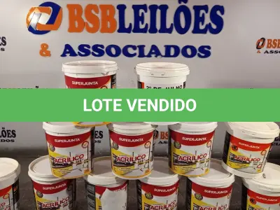 LOTE 106 - 12 KG DE REJUNTAMENTO ACRÍLICO SUPER JUNTA. (NO ESTADO, LEILÃO NÃO TEM GARANTIA E NEM DEVOLUÇÃO, SUJEITO A POSSÍVEIS AVARIAS VISÍVEIS/OCULTAS E/OU AUSÊNCIA DE COMPONENTES).
