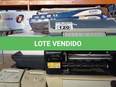 LOTE 120 - 01 LOTE COM VÁRIAS IMPRESSORAS E RIBONS MARCAS E MODELOS DIVERSOS. (NO ESTADO, LEILÃO NÃO TEM GARANTIA E NEM DEVOLUÇÃO, SUJEITO A POSSÍVEIS AVARIAS VISÍVEIS/OCULTAS E/OU AUSÊNCIA DE COMPONENTES).
