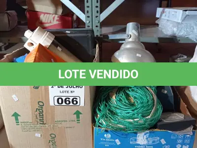 LOTE 066 - 01 LOTE COM MATÉRIAS DIVERSOS. (NO ESTADO, LEILÃO NÃO TEM GARANTIA E NEM DEVOLUÇÃO, SUJEITO A POSSÍVEIS AVARIAS VISÍVEIS/OCULTAS E/OU AUSÊNCIA DE COMPONENTES).