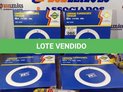 LOTE 080 - 10 LÂMPADAS FLUORESCENTES CIRCULAR 40W 110-220V E 10 REATORES. (NO ESTADO, LEILÃO NÃO TEM GARANTIA E NEM DEVOLUÇÃO, SUJEITO A POSSÍVEIS AVARIAS VISÍVEIS/OCULTAS E/OU AUSÊNCIA DE COMPONENTES).