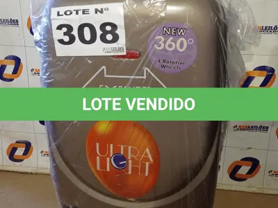 LOTE 308 - 01 - MALA DE VIAGEM (NO ESTADO, NÃO SABEMOS SE FUNCIONA. LEILÃO NÃO TEM GARANTIA E NEM DEVOLUÇÃO, SUJEITO A POSSÍVEIS AVARIAS VISÍVEIS/OCULTAS E/OU AUSÊNCIA DE COMPONENTES)