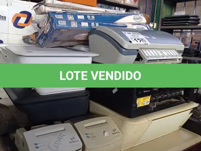 LOTE 120 - 01 LOTE COM VÁRIAS IMPRESSORAS E RIBONS MARCAS E MODELOS DIVERSOS. (NO ESTADO, LEILÃO NÃO TEM GARANTIA E NEM DEVOLUÇÃO, SUJEITO A POSSÍVEIS AVARIAS VISÍVEIS/OCULTAS E/OU AUSÊNCIA DE COMPONENTES).