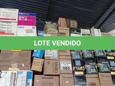 LOTE 085 - 01 LOTE COM GRANDE QUANTIDADE DE TONERS MARCAS E MODELOS DIVERSOS. (NO ESTADO, LEILÃO NÃO TEM GARANTIA E NEM DEVOLUÇÃO, SUJEITO A POSSÍVEIS AVARIAS VISÍVEIS/OCULTAS E/OU AUSÊNCIA DE COMPONENTES).
