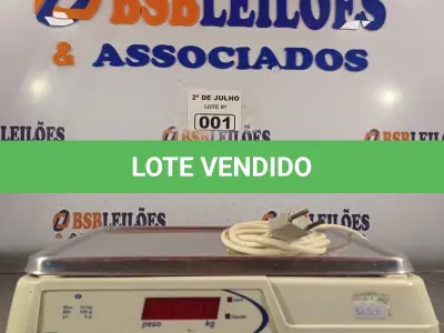 LOTE 001 - 01 BALANÇA ELETRÔNICA MARCA FILIZOLA CAPACIDADE 5KG. (NO ESTADO, LEILÃO NÃO TEM GARANTIA E NEM DEVOLUÇÃO, SUJEITO A POSSÍVEIS AVARIAS VISÍVEIS/OCULTAS E/OU AUSÊNCIA DE COMPONENTES).