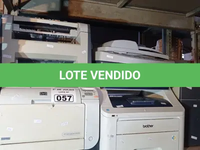 LOTE 057 - 01 SCANNER E 04 IMPRESSORAS MARCAS E MODELOS DIVERSOS PARA RETIRADA DE PEÇAS. (NO ESTADO, LEILÃO NÃO TEM GARANTIA E NEM DEVOLUÇÃO, SUJEITO A POSSÍVEIS AVARIAS VISÍVEIS/OCULTAS E/OU AUSÊNCIA DE COMPONENTES).