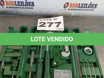 LOTE 277 - 01 – MALETA DE FERRAMENTAS (NO ESTADO, NÃO SABEMOS SE FUNCIONA. LEILÃO NÃO TEM GARANTIA E NEM DEVOLUÇÃO, SUJEITO A POSSÍVEIS AVARIAS VISÍVEIS/OCULTAS E/OU AUSÊNCIA DE COMPONENTES)
