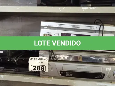 LOTE 288 - 02 RECEPTORES DE SINAL, 04 APARELHOS DE DVD E 02 VIDEOCASSETE MARCAS E MODELOS DIVERSOS. (NO ESTADO, LEILÃO NÃO TEM GARANTIA E NEM DEVOLUÇÃO, SUJEITO A POSSÍVEIS AVARIAS VISÍVEIS/OCULTAS E/OU AUSÊNCIA DE COMPONENTES).