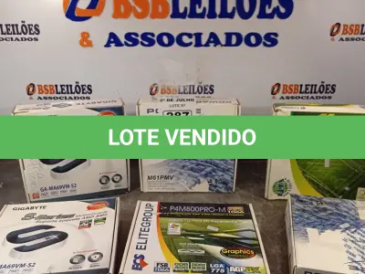 LOTE 287 - 06 PLACAS MÃE MARCAS E MODELOS DIVERSOS. (NO ESTADO, LEILÃO NÃO TEM GARANTIA E NEM DEVOLUÇÃO, SUJEITO A POSSÍVEIS AVARIAS VISÍVEIS/OCULTAS E/OU AUSÊNCIA DE COMPONENTES).