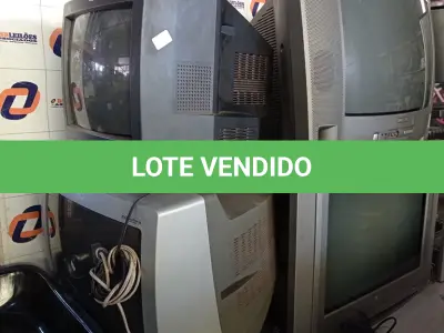 LOTE 258 - 04 TV’S DE TUBO MARCAS E MODELOS DIVERSOS. (NO ESTADO, LEILÃO NÃO TEM GARANTIA E NEM DEVOLUÇÃO, SUJEITO A POSSÍVEIS AVARIAS VISÍVEIS/OCULTAS E/OU AUSÊNCIA DE COMPONENTES).